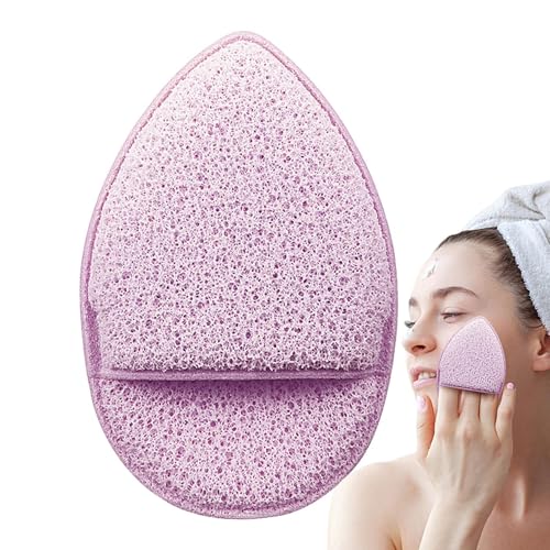 Éponges de nettoyage du visage : coussinets portables pour le soin des gants de la peau pour une utilisation sous la douche | Puff de nettoyage en profondeur...