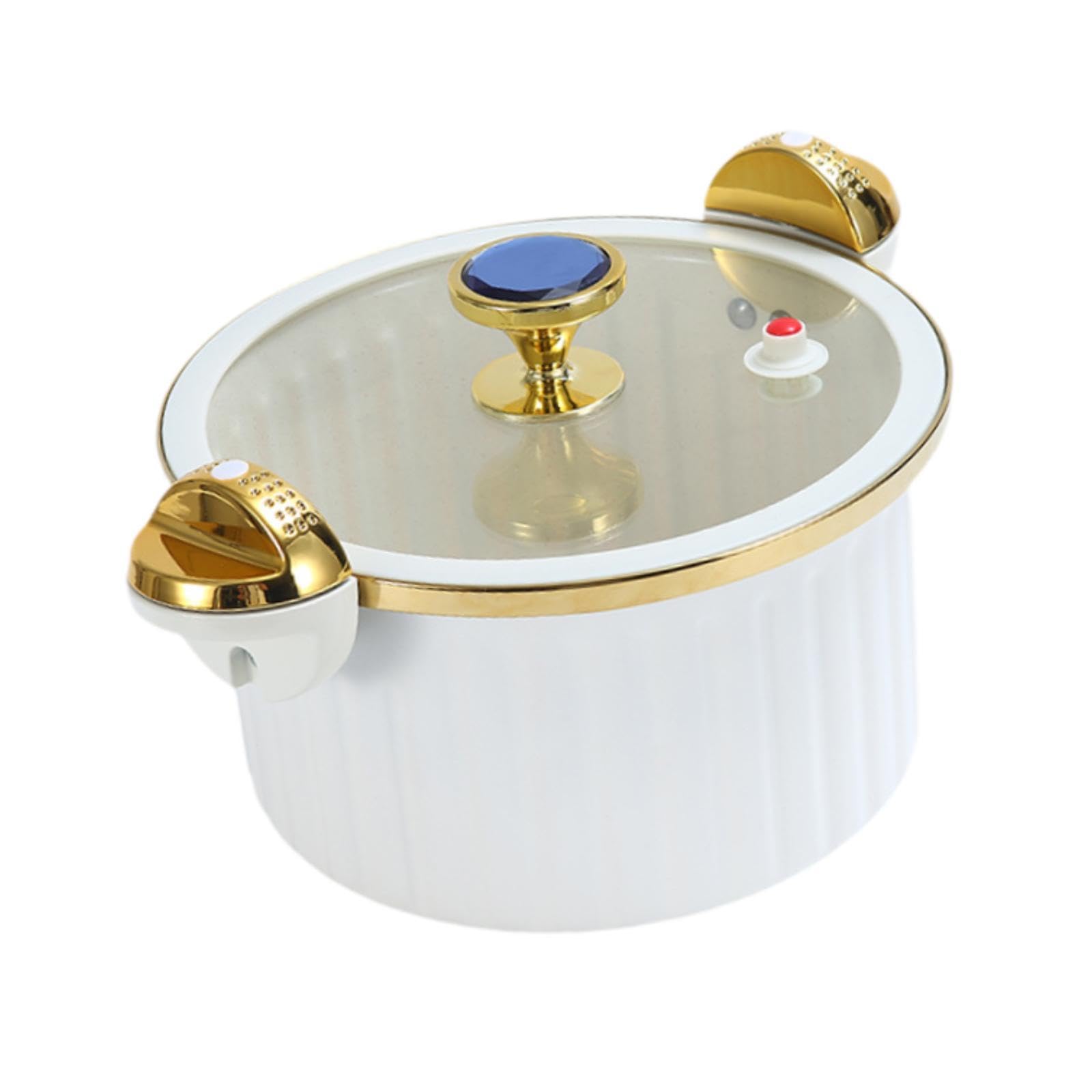 The Style Sutra Cooking Pot 7L Noodles Bowl Easy Clean Slow Cooker for Tea Pasta Noodle Soup white|1 Slow Cooker|Home & Garden