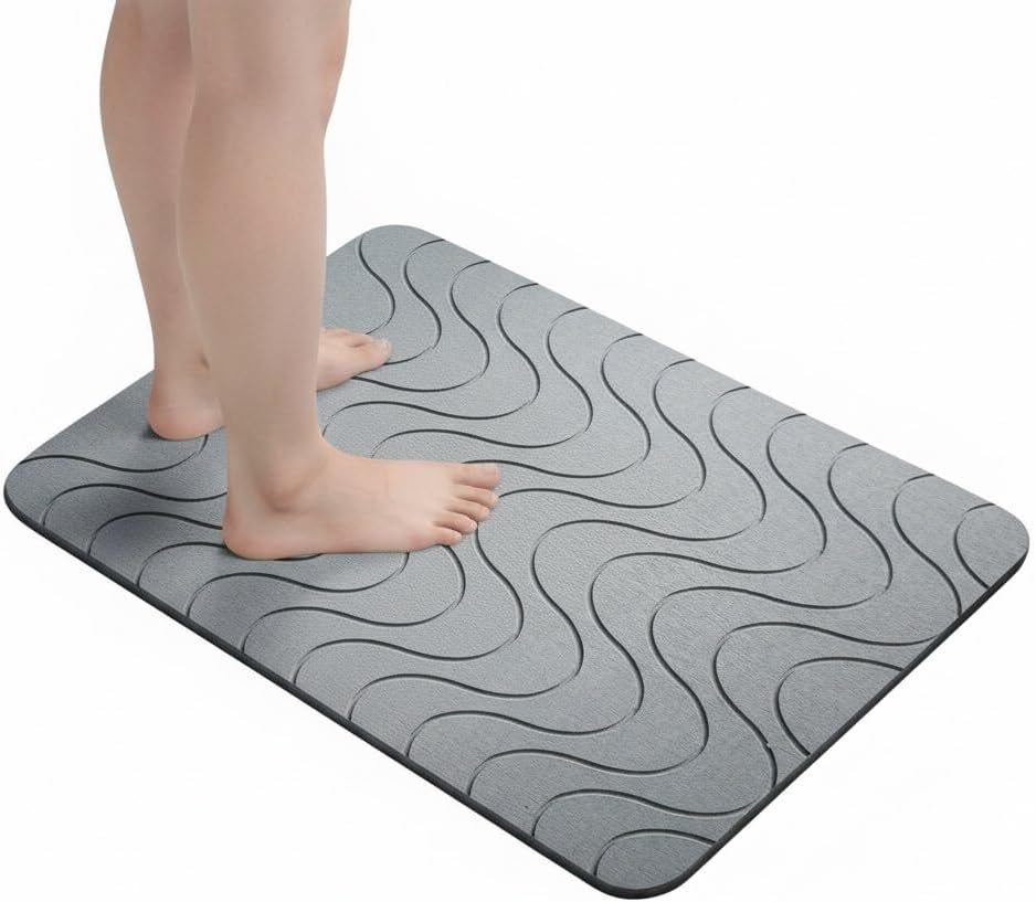 Luxurious Memory Foam Bathroom Soft Comfortable Non Slip Washable Bath Mats for Home Use Stylish Design for Bathroom