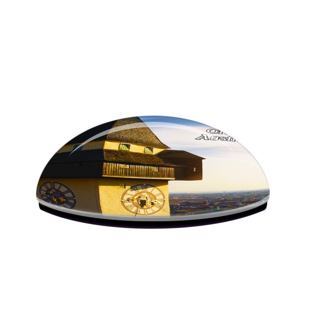 Calamita 3D Frigo Graz Austria - Souvenir In Cristallo - Regalo Di Viaggio Originale