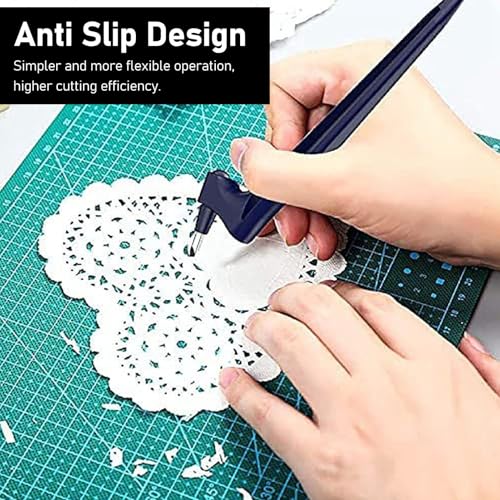 Garosa 2PCS Craft Knife with 360 Degree Rotating Blade Pen Type Paper Cutter for Scrapbooking Crafting Engraving Tool Hobby Cutting Supplies