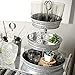 DELBRIO - 3 Tier Large Serving Tray & Display Stand - Rustic, Decorative Galvanized, Farmhouse Décor