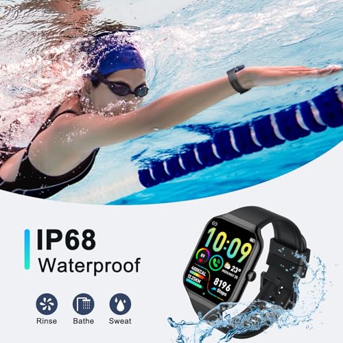 Image of Smart Watch(Answer /Make Call), 1.96 inchHD Smartwatch for Men Women with Heart Rate /Sleep Monitor /Pedometer, 2025 New Activity Fitness Watch 113+ Sport Modes, IP68 Waterproof Running Watch for Android iOS