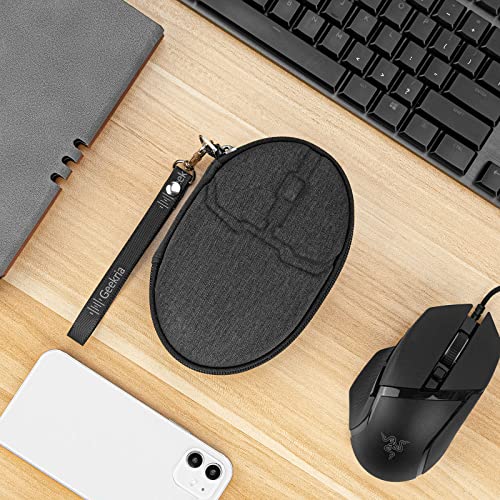 Image of Geekria Mouse Carrying Case, Compatible with Razer Basilisk V3 / V3 X /Viper V3 Pro /DeathAdder V3 / Orochi V2, GravaStar Mercury M1 Pro /Mercury M2, EVA Hard Shell Bag (Dark Gray)