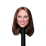GACTOYS GC033A 1/6 Scale Female Head Sculpt European and American Star Smiley Widow Scarlett Head Carving for 12 Inch Action Figure Doll
