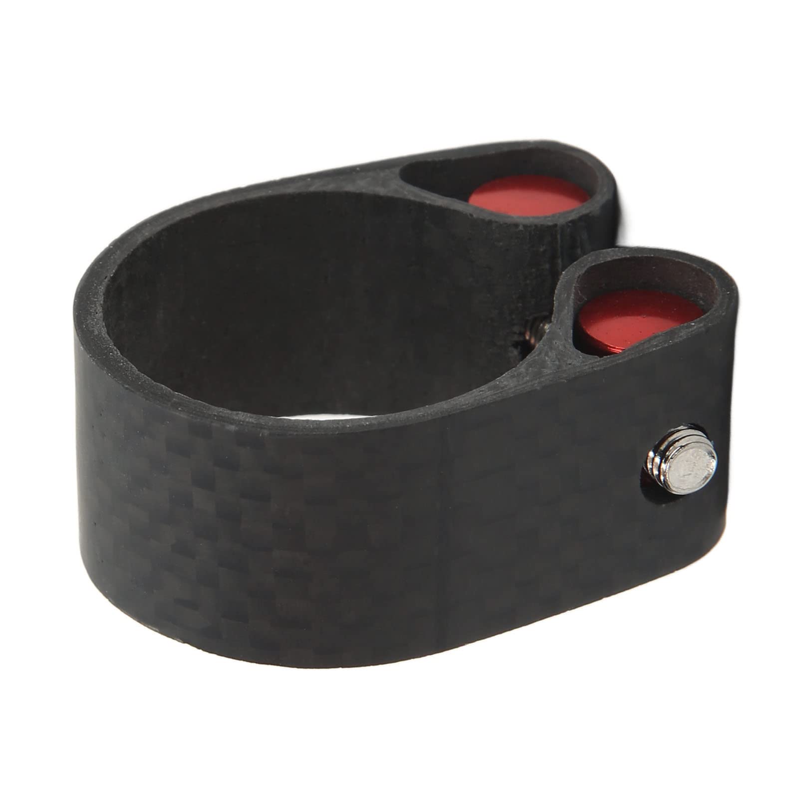 Carbon Fiber Bike Seatpost Clamp Lightweight Mountain Road Bikes Black CNC Cutting Seatpost Collar (30.8/31.6mm)