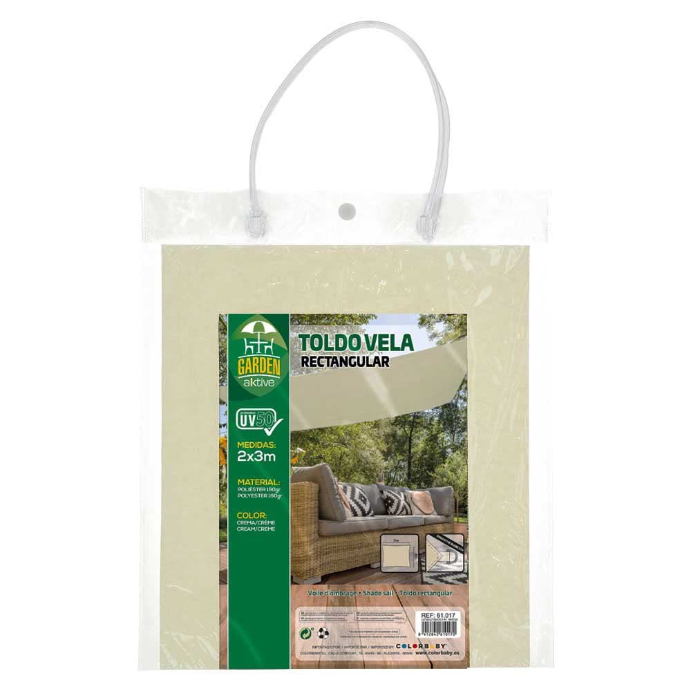 Voile D'ombrage Rectangulaire Imperméable 2x3 M, Maille Rectangulaire 3x2 M Pour Terrasse Et Exterieur Couleur Creme 2x3 M 96324426