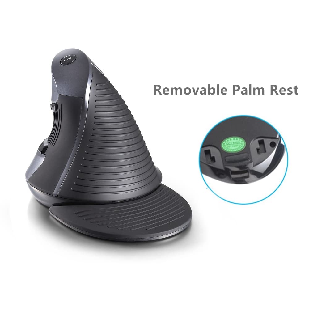 Mouse verticale per computer design ergonomico grande mouse cablato (Wireless Mouse)