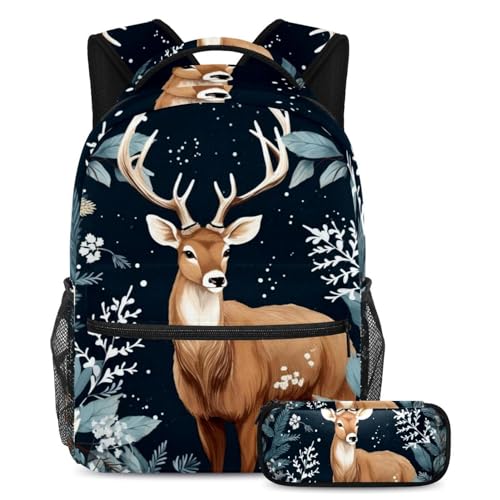 Sac à dos école durable anti-déchirure et trousse assortie pour écolier