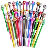 Hdagbnn 36PCS Cute Cartoon Gel Black Ink Pens,Random Kawaii Writing Pen,Assorted Styles Pens for School Rewards Office Home Student Kids Gifts Presen