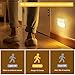 Guankai 8 Pack Motion Sensor Stair Light for Indoor, Battery Operated Closet Lights, Wireless Stick on Anywhere Hallway Lamp, Portable Led Night Lamps for Bedroom Under Cabinet Kitchen