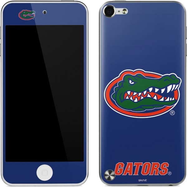 Skinit Decal MP3 Player Skin Compatible with iPod Touch (5th Gen&2012) - Officially Licensed College Florida Gators Mascot Blue Design