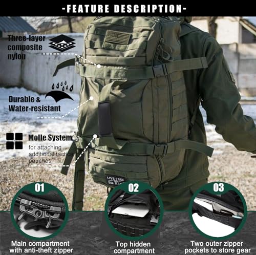 Miramrax Bolsa de Deporte para Gimnasio, Bolsa de Viaje para Fin de Semana para Hombres y Mujeres, Bolsa para Entrenamiento Militar, Deportes, para Pasar la Noche, Baloncesto, táctica, fútbol, - imagen 3