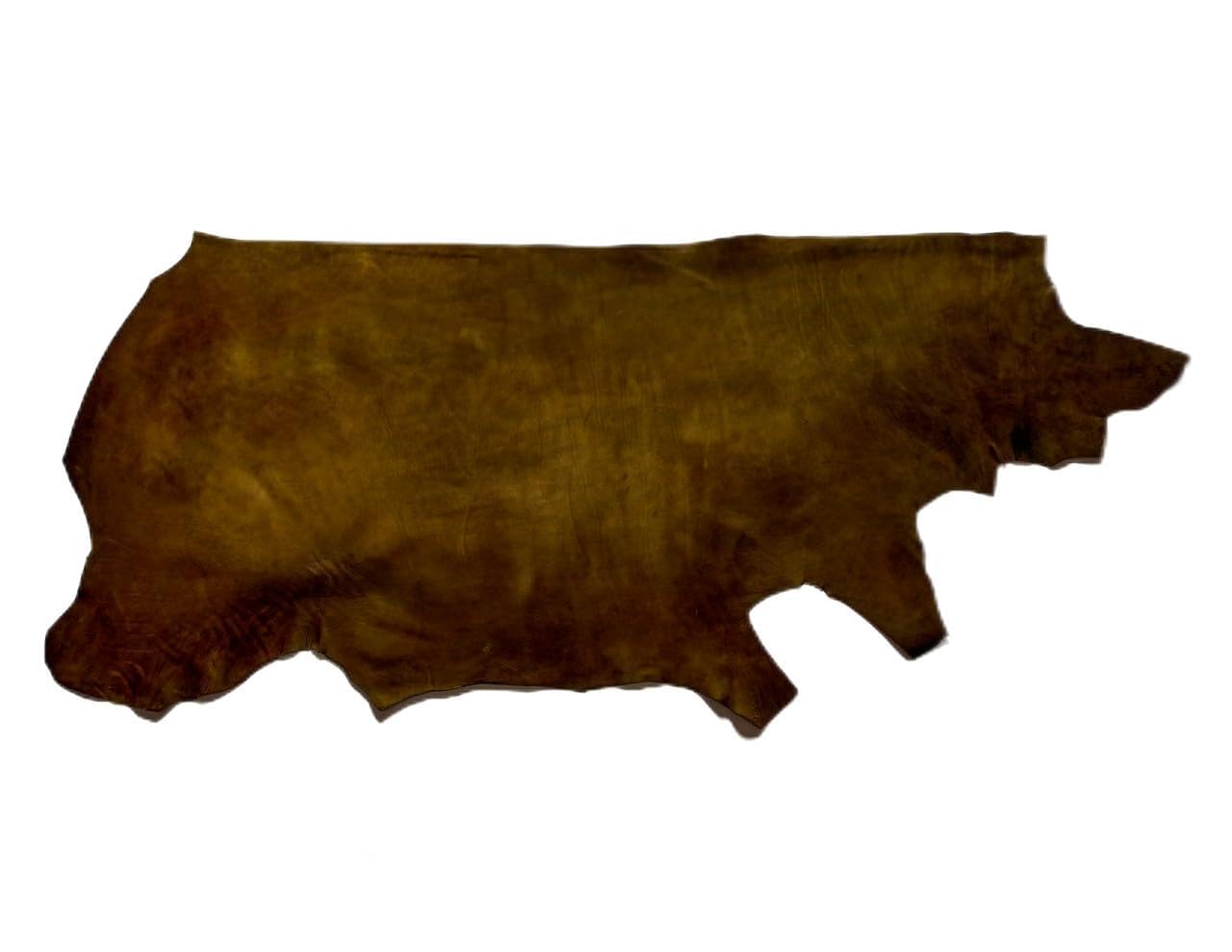 Wickett & Craig Traditional Harness Leather, Side, Olive