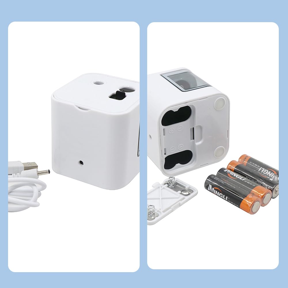 Temperamatite elettrico JIJICZ 6-12mm USB E Batteria Temperamatite Elettrico Con Contenitore Temperamatite Elettronico Automatico Per Penne Spesse E Sottile Bambini Casa Scuola Bianco