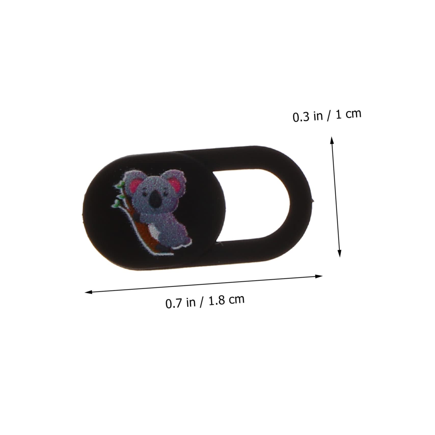 EXCEART Cubierta de Privacidad para Cámara Web y Móvil, Abs Negro, 3 Piezas, Diseño Decorativo, Fácil de Llevar, para Portátil y Tableta