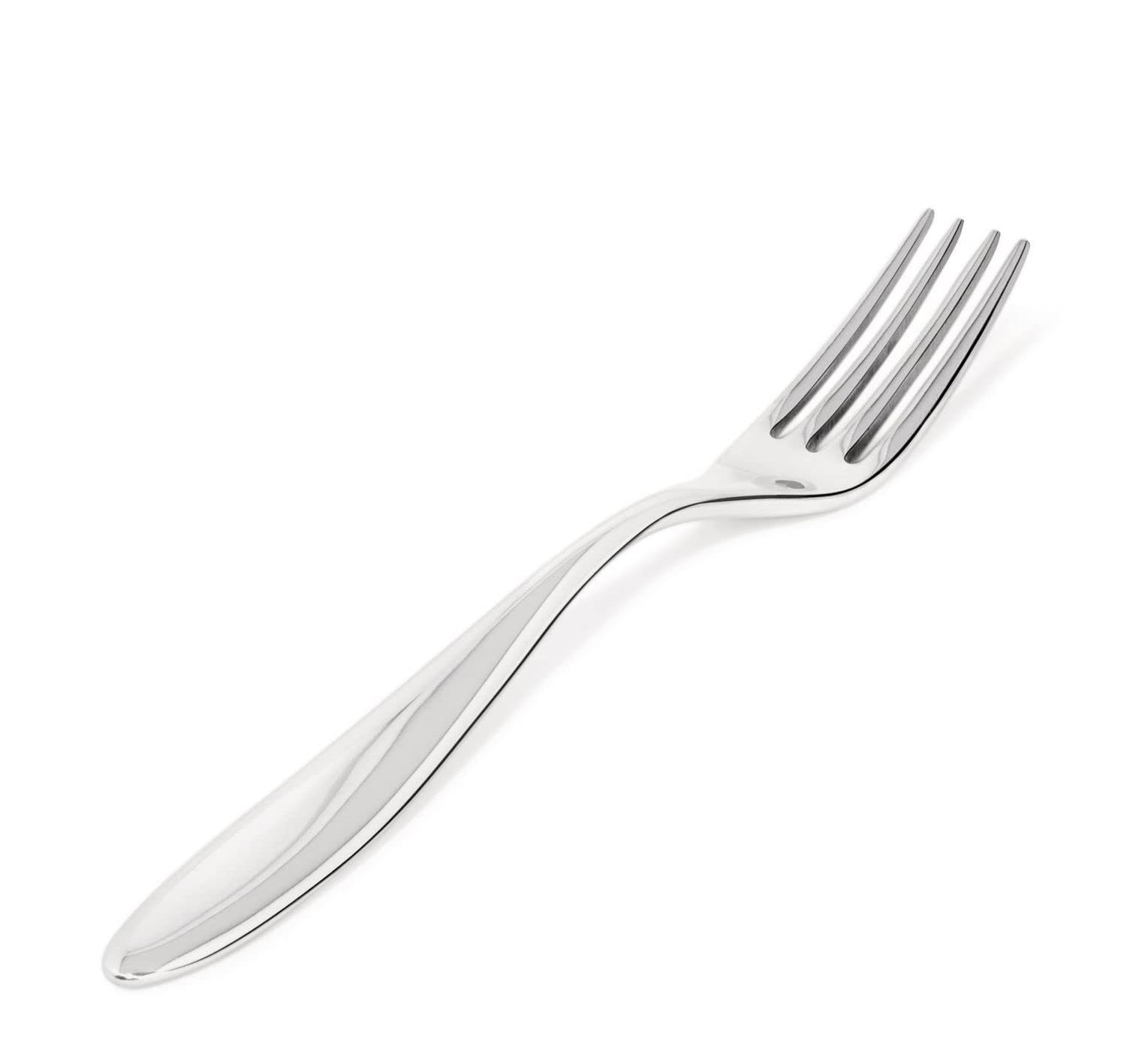 Alessi Sg38/5 Mami Fourchette à dessert en Acier Inoxydable 18/10 Brillant, Set de 6 Pièces, Argent