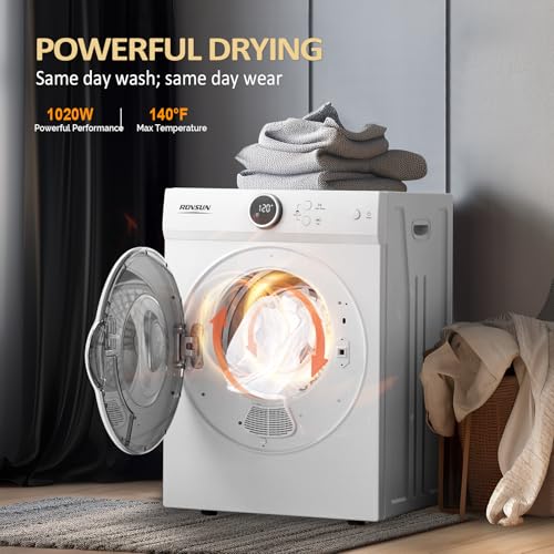ROVSUN 1.8 Cu.Ft Portable Dryer for Laundry, Electric Clothes Dryer - Image 2