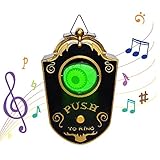 Abiemuce Augapfel Türklingel, Gruselige Kreative Einzigartige Halloween Türklingel, Animierte Augapfel Türglocke Dekorationen, Gruselige Türklingel mit gruseligen Geräuschen-Halloween Party Requisite