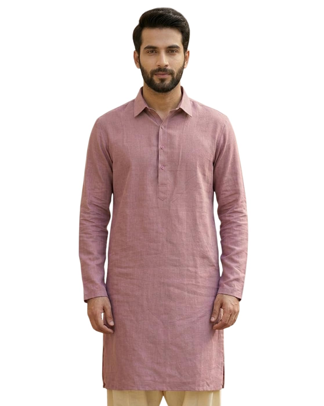 Men Dhurandhar Style Shirt Collar Full Sleeve Ethnic Straight Kurta | Breathable Fabric | Clean Silhouette | Comfortable Fit for Daily and Office Wear-image-36