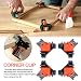 Produktbild DEBBD 90 Grad rechts Winkel Klemme Set of 4 Multi Winkel Lenkerklemmung, Bilderrahmen Ecke Halter Holz-DIY Hand Tools