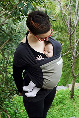 Je Porte Mon Bébé Babydrager, antraciet, olijfgroen pocket-model. - Image 4