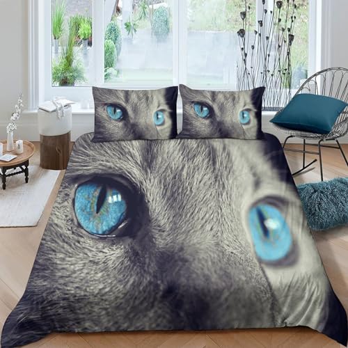 Parure de lit chat IOFEER en microfibre premium de qualité supérieure durable - 2