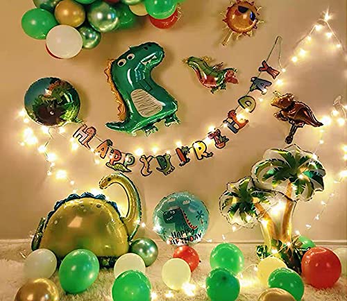 Kunggo KUNGOON 5th Birthday Dinosaur Balloons Set Dinosaur Decorations Boys