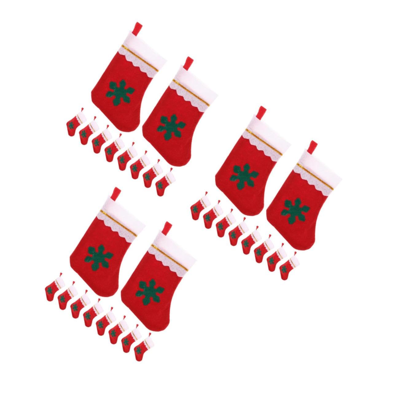 Cabilock 3 Sätze Weihnachtsstrumpf Goodie Bag Weihnachtsstrümpfe Mit Namen Weihnachtsmann-leinenbeutel Weihnachtsdekoration Kleine Hessische Taschen Weihnachten Kordelzug Stoff Stück * 3