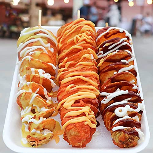 Image of Shoppers Hub PNQ Stainless Steel Heavy Duty Manual Cutting Potato Spiral Cutter Machine Twister Curly French Fry Tornado Slicer for Ideal Use in Cafes, Hotels, Restaurants and Other Commercial Places