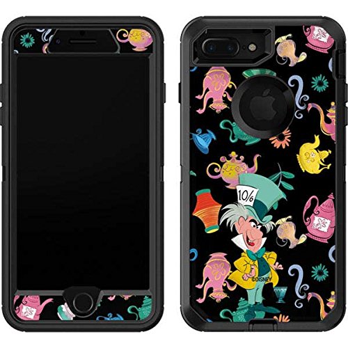 Skinit Decal Phone Skin Compatible with OtterBox Defender iPhone 7 Plus - Officially Licensed Disney Alice in Wonderland (Animated) The Mad Hatter Design