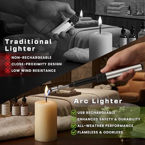 Encendedor eléctrico recargable con cuello 360° flexible miniatura 4