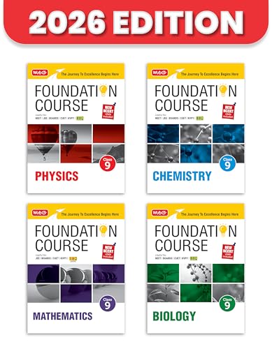 Image of MTG Foundation Course Class 9 Physics, Chemistry, Mathematics & Biology For NEET, IIT-JEE, CUET & Boards Exams (Set of 4 Books) | Based on New NCERT Syllabus & Pattern 2026-2027