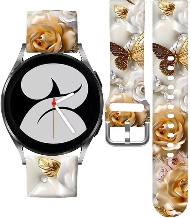 Compatible con Galaxy Watch 65  45 Pro  4 Classic  3 (1.614 in)  Active 2 & 1 Banda, correa de repuesto de 0.787 pulgadas sin decoloración para