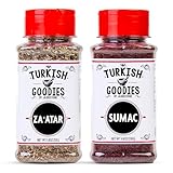Sumac and Zaatar Spice Set – Middle Eastern Seasoning Bundle | Authentic Zahatar (1.8oz) & Premium...