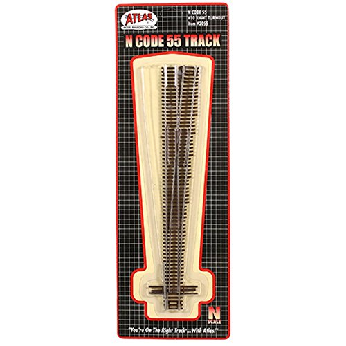 Aiguillage grand angle Atlas ATL2055 N Code 55 numéro 10 déviation droite stable