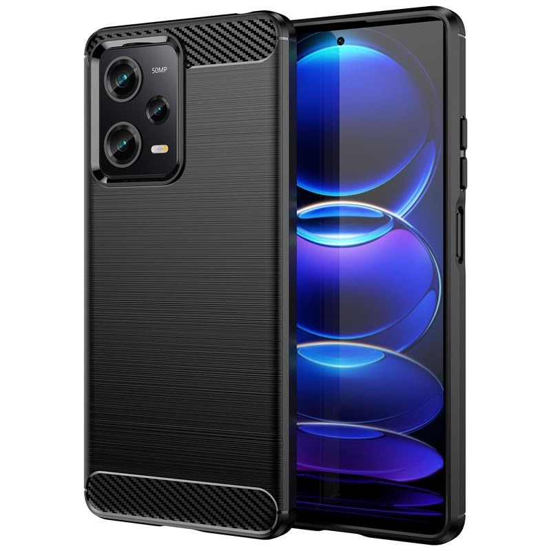 Image of Basic Case for Poco X5 Pro 5G / Mi Redmi Note 12 Pro 5G (Carbon Fibre Black)