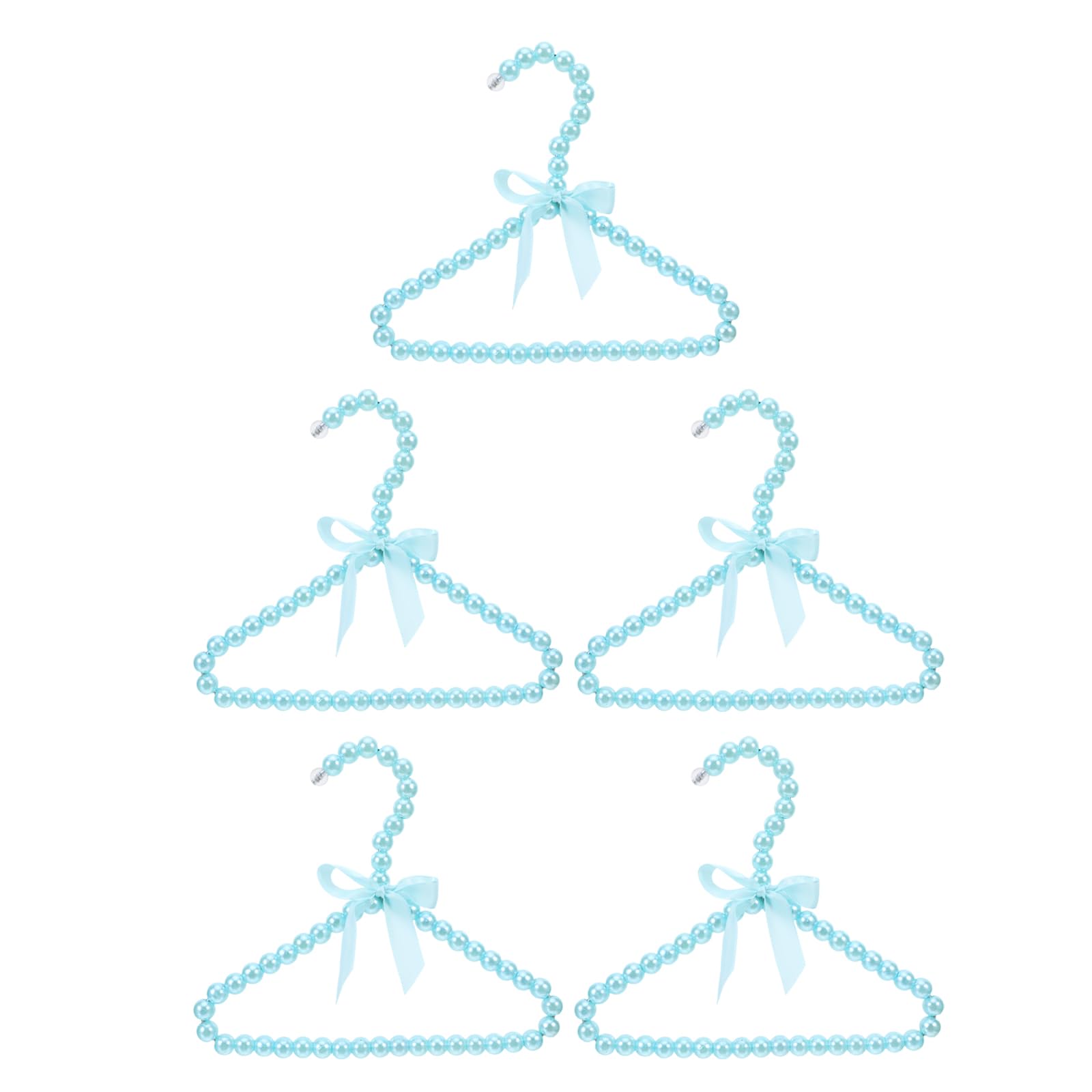 Cintres décoratifs bleu lac 20 cm pour vêtement de bébé et enfant