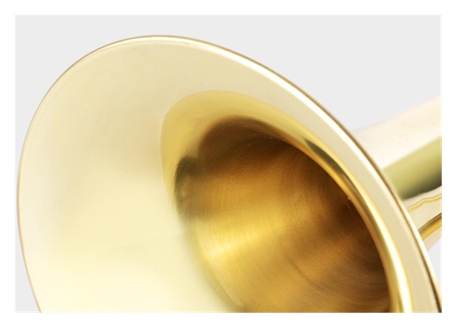 Tromba Strumento a tromba di base laccato in oro con bocchino salva-manodopera 7C. Tromba in Si bemolle per principianti