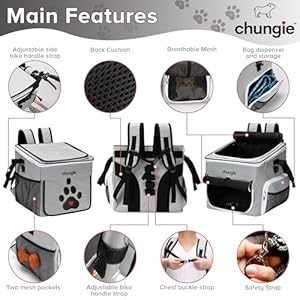 Dog-Bike-Basket-Pet-Backpack-Shoulder-Bag-Pet-Bicycle-Basket-for-Puppies-Cats-Inner-Safety-Leash-Adjustable-Straps-Quick-Release-Buckles-with-Plastic-Poo-Bags-144x144x144-in - Cucciolini Doodles   Dog-Bike-Basket-Pet-Backpack-Shoulder-Bag-Pet-Bicycle-Basket-for-Puppies-Cats-Inner-Safety-Leash-Adjustable-Straps-Quick-Release-Buckles-with-Plastic-Poo-Bags-144x144x144-in