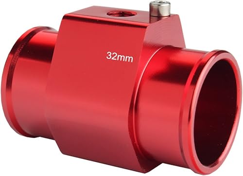 Miniatura 15 de Sensor del radiador de manómetro fabricado en aluminio, adecuado para 1 1/8 - 1 9/16 pulgadas, adaptador, dos abrazaderas para la manguera, 26 mm