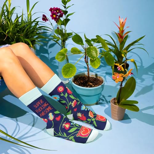 Image of Funny Socks for Women and Teenage Girls, Cute Crazy Unique Novelty Gifts | Gifts for Valentines Birthdays Easter Mothers Day Christmas Stocking Stuffers
