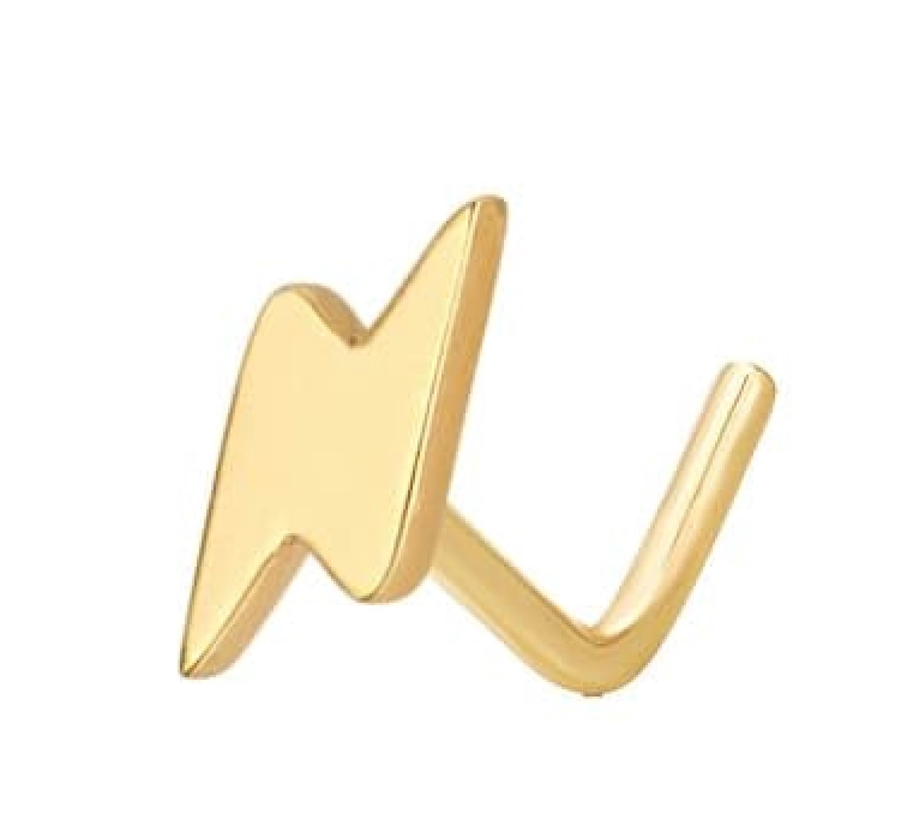 L Bend Nose Pin Yellow Gold Plated Girls For Women-image-19
