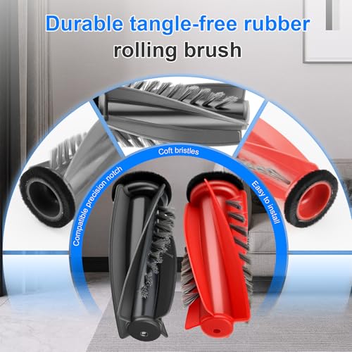 Image of 10R Replacement Parts Accessories for Roborock Saros 10R Saros 20 & for Qrevo CurvX & G20s Ultra Robot Vacuum, 2 Dual Zero-Tangling Main Brush, 6 Dust Bags, 6 Mop Pads, 4 HEPA Filters, 8 Side Brushes