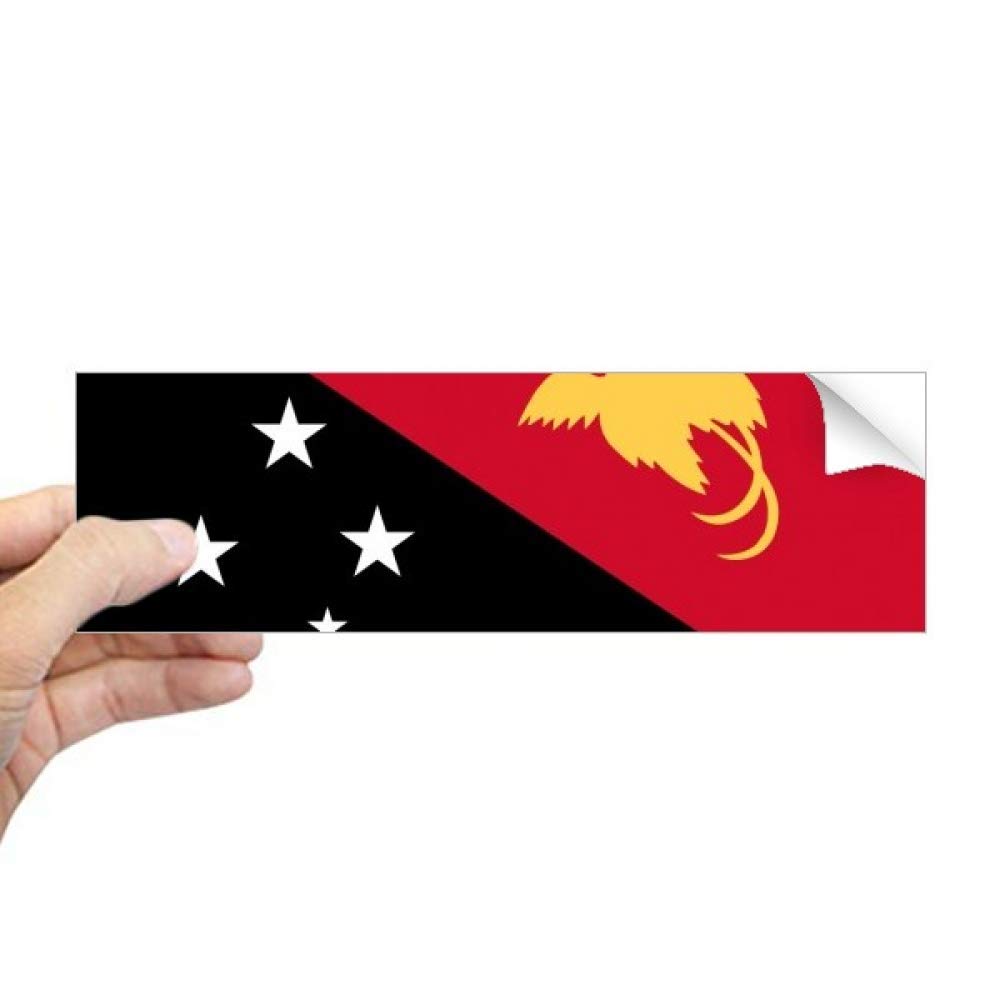 Sticker drapeau Papouasie Nouvelle-Guinée autocollant rectangulaire vitre