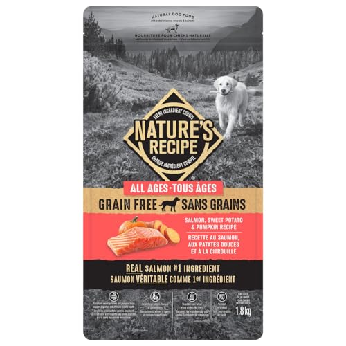 Nature's Recipe Grain Free Natural Dog Food Salmon, Sweet Potato & Pumpkin Recipe 5.4 kg (Pack of 1) image 4