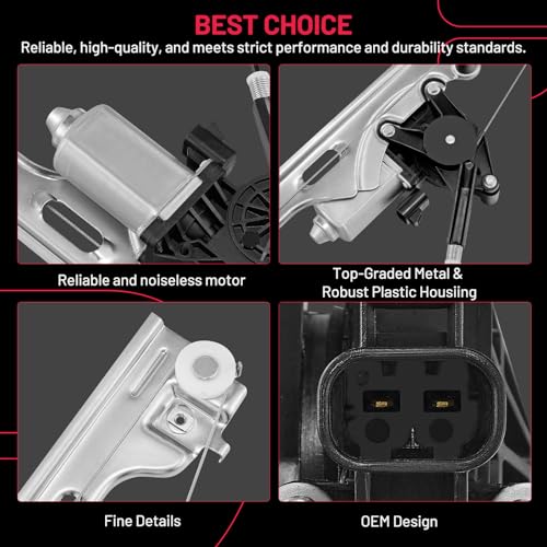 Image of BDFHYK 741-442 Power Window Regulator with Motor Front Left for 2007-2008 Cadillac Escalade GMC Sierra Yukon X 2007-2012 Chevy Avalanche Silverado Suburban 1500 2500 3500 Tahoe 09 10 11 12 13 14