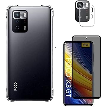 Capa Capinha Anti Impacto Para Xiaomi Poco X3 GT 5G 6.6 Polegadas + Película Privacidade 3d 9d + Película Câmera - (C7COMPANY)