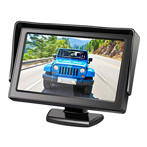 Wired 4.3'' LCD Screen Car Backup Camera Rearview Camera Monitor M1 Portable Suit for Camera S1/S2