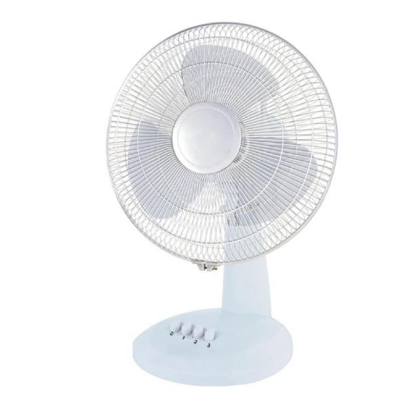 VENTILATORE DA TAVOLO IN METALLO POTENZA 50W 3 PALE 3 VELOCITA’ DIAMETRO 42CM